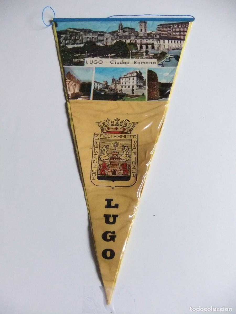Banderines de colecci&oacute;n: CDA BANDERIN de LUGO VISTA DE LA CIUDAD A&Ntilde;OS 1960