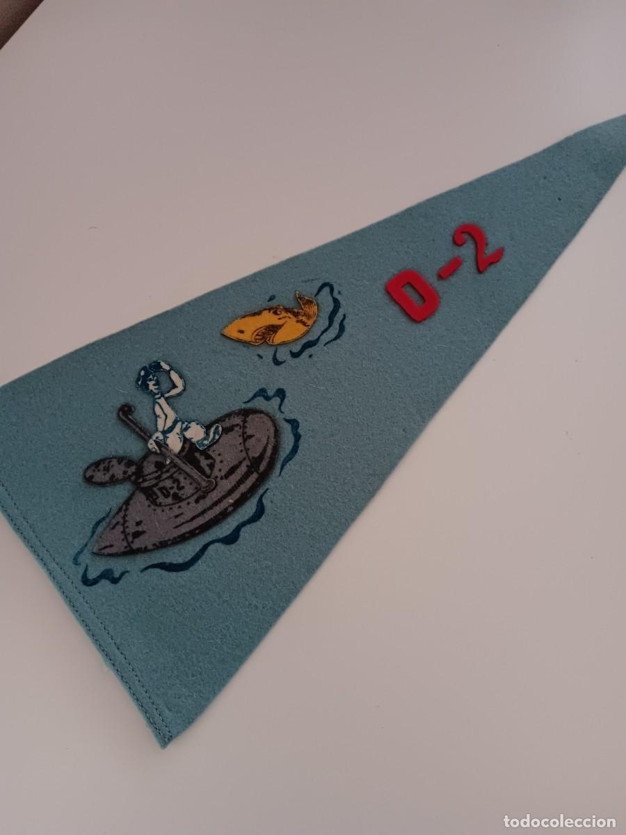 Banderines de colecci&oacute;n: ANTIGUO BANDER&Iacute;N DE FIELTRO DEL SUBMARINO D-2 ARMADA ESPA&Ntilde;OLA