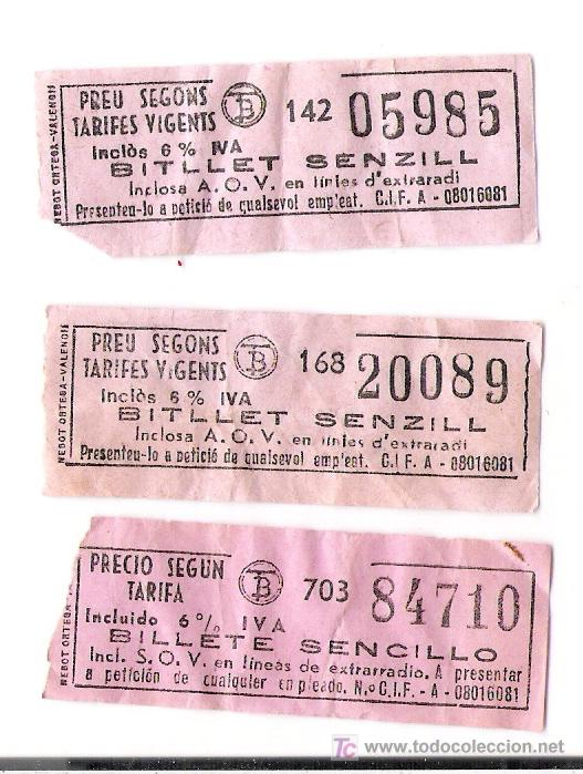 Collectionnisme Billets de transport: TRANBIAS DE BARCELONA      *  RAROS Y ANTIGUOS*   EN CATALAN Y CASTELLANO