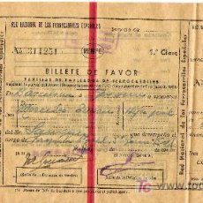 Coleccionismo Billetes de transporte: RED NACIONAL DE LOS FERROCARRILES ESPAÑOLES * RENFE* 1945. Lote 7299581