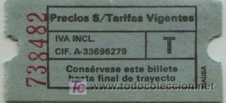 Colecionismos Bilhetes de Transporte: BILLETE DE BUS DE ASTURIAS // AUTOBUSES  DE GIJON