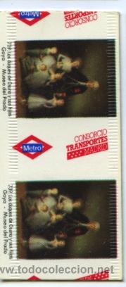 Coleccionismo Billetes de transporte: BILLETE DE METRO DE MADRID// BILLETE DE METRO COLECCION   GOYA MUSEO DEL PRADO // 1989-90