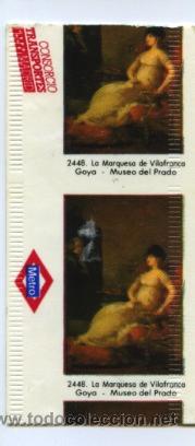 Coleccionismo Billetes de transporte: BILLETE DE METRO DE MADRID// BILLETE DE METRO COLECCION   GOYA MUSEO DEL PRADO // 1989-90