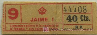 Collectables Transport Tickets: (F33//3-40rojo) BILLETE DEL GRAN METRO DE BARCELONA //JAIME I