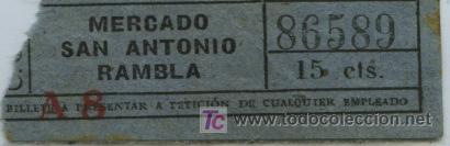 Colecionismos Bilhetes de Transporte: (F06//8) BILLETE DE LA COMPA&Ntilde;IA GENERAL DE TRANVIAS DE BARCELONA // EMPORIUM