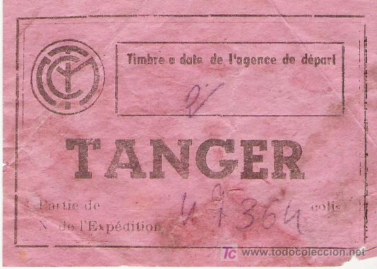 Coleccionismo billetes de transporte: TANGER - Foto 1