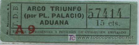 Collectionnisme Billets de transport: (F22//2 TIPO I ) BILLETE DE TRANVIA DE BARCELONA // TDB // 15 CTS.,RAYA , EMPORIUM