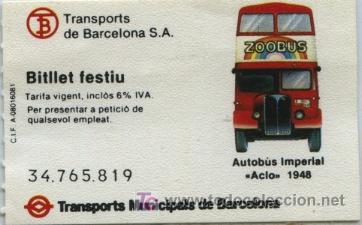 Coleccionismo Billetes de transporte: (F23//13) BILLETE DE BUS DE BARCELONA // TMB // BILLETE NO EMITIDO