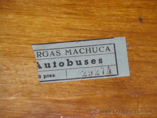 Colecionismos Bilhetes de Transporte: BILLETE DE AUTOBUSES VARGAS MACHUCA, JAEN.