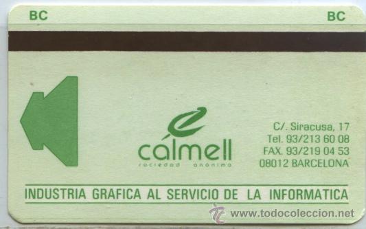Colecionismos Bilhetes de Transporte: (F31//5) TARJETA DE PRUEBAS DE CALMELL