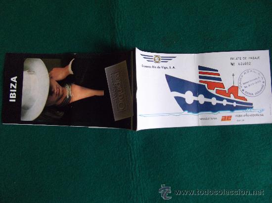 Collectionnisme Billets de transport: CRUCEROS RIA DE VIGO-DENIA-IBIZA-1985-BUQUE CITANIA-