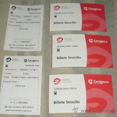 Coleccionismo Billetes de transporte: 3 BILLETES DE TRANVIA ZARAGOZA. 04-04-2011- PRIMER DIA DE TRANVIA - FIRST DAY-ERSTER TAG. Lote 362217120