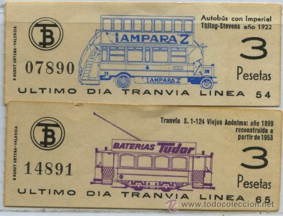 Collectables Transport Tickets: (F23//8) DOS BILLETE DEL ULTIMO DIA DEL TRANVIA // TDB // BARCELONA // 1971