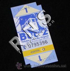 Coleccionismo billetes de transporte: BILLETE DE TRANSPORTE DE LISBOA BUC 2 CARRIS - TICKET PORTUGAL EUROPA -OTROS BILLETES EN VENTA
