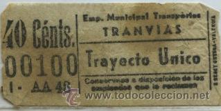 Collectionnisme Billets de transport: GSC 001 - MADRID - BILLETE DE TRANVIA DE MADRID