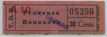 Colecionismos Bilhetes de Transporte: (F22//2 TIPO D ) GSC 052 BCN - BILLETE DE TRANVIAS DE BARCELONA / 30 CTS