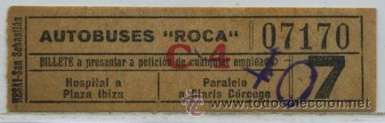 Colecionismos Bilhetes de Transporte: (F25//10) GSC 071 BCN - BILLETE DE AUTOBUSES ROCA // BARCELONA
