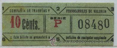 Colecionismos Bilhetes de Transporte: GSC 084 VALENCIA - DE AUTOBUSES DE VALENCIA