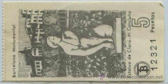 Colecionismos Bilhetes de Transporte: (F23//9-MONUMENTAL) GSC 123 BCN - BILLETE DE TRANVIA DE BARCELONA // BARCELONA MONUMENTAL