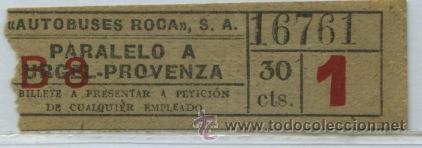 Coleccionismo Billetes de transporte: (F25//10) GSC 167 BCN - BILLETE DE AUTOBUSES ROCA BARCELONA