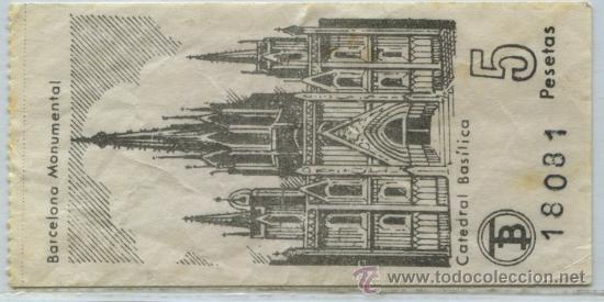 Colecionismos Bilhetes de Transporte: (F23//9-MONUMENTAL) GSC 180 BCN - BILLETE DE TRANVIAS DE BARCELONA