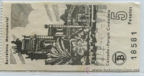 Collectables Transport Tickets: (F23//9-MONUMENTAL) GSC 185 BCN - BILLETE DE TRANVIAS DE BARCELONA