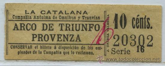 Collectionnisme Billets de transport: (F03//3) GSC 203 RIPPERTS - BILLETE DE LA CATALANA // BERCELONA