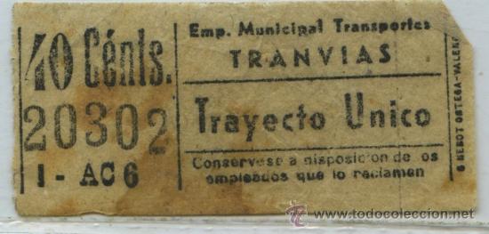 Collectionnisme Billets de transport: GSC 203 MADRID - BILLETE DE TRANVIAS DE MADRID