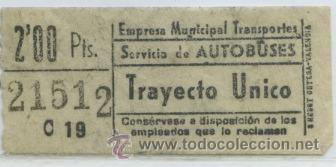 Collectionnisme Billets de transport: GSC 215 MADRID - BILLETE DE AUTOBUSES DE MADRID