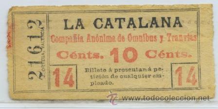 Collectionnisme Billets de transport: (F03//3) GSC 216 BCN - BILLETE DE LA CATALANA BARCELONA
