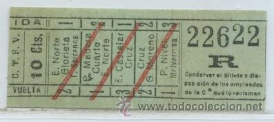 Coleccionismo Billetes de transporte: GSC 226 VALENCIA - BILLETE DE TRANVIAS DE VALENCIA