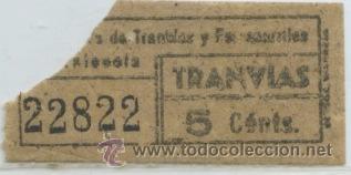 Coleccionismo Billetes de transporte: GSC 228 VALENCIA - BILLETE DE TRANVIAS DE VALENCIA