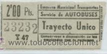 Coleccionismo Billetes de transporte: GSC 232 MADRID - BILLETE AUTOBUSES DE MADRID