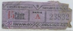 Coleccionismo Billetes de transporte: GSC 238 VALENCIA - BILLETE DE TRANVIAS DE VALENCIA