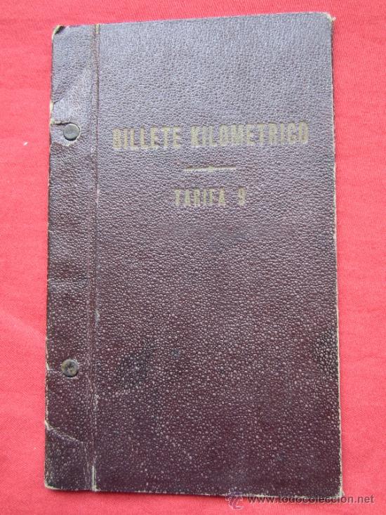 Collectionnisme Billets de transport: billete kilometrico de tren , trarifa 9, - a&ntilde;o 1963 ver fotos