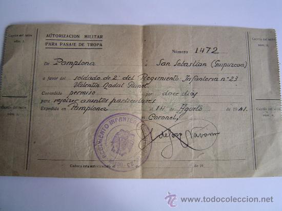 Sammeln von Fahrkarten: Interesante billete de tren pasaje militar 1941