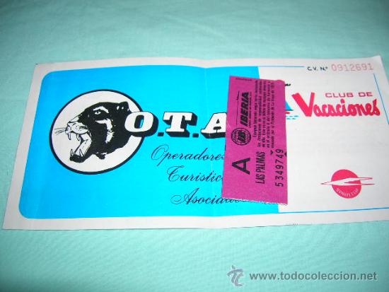 Coleccionismo billetes de transporte: Billete de Iberia , - Foto 1