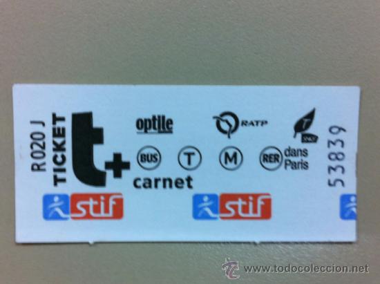 Sammeln von Fahrkarten: BILLETE TICKET TRANSPORTE CARNET STIF FRANCIA