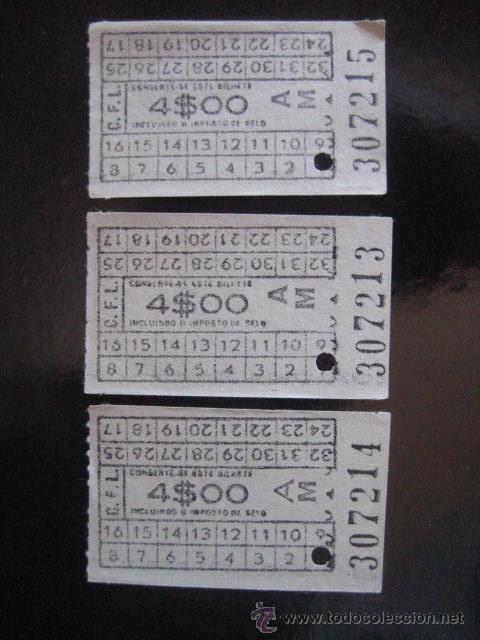 Coleccionismo billetes de transporte: BILLETES DE AUTOBUS. SUDAMERICA. A&Ntilde;OS 80. ENVIO GRATIS&iexcl;&iexcl;&iexcl;