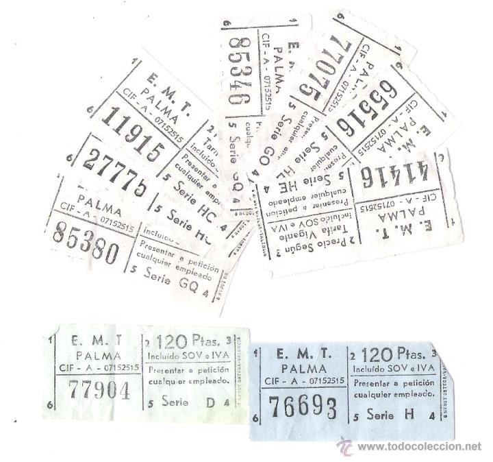 Coleccionismo Billetes de transporte: E.M.T.  PALMA           - PALMA DE MALLORCA