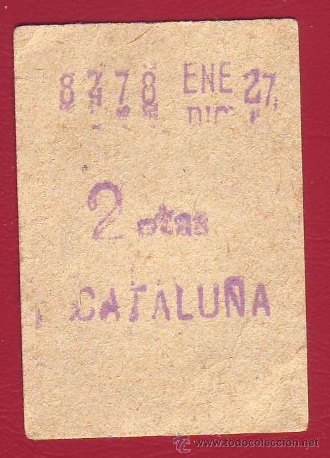 Sammeln von Fahrkarten: BILLETE DEL FERROCARRIL METROPOLITANO - METRO DE BARCELONA - CAPICUA.