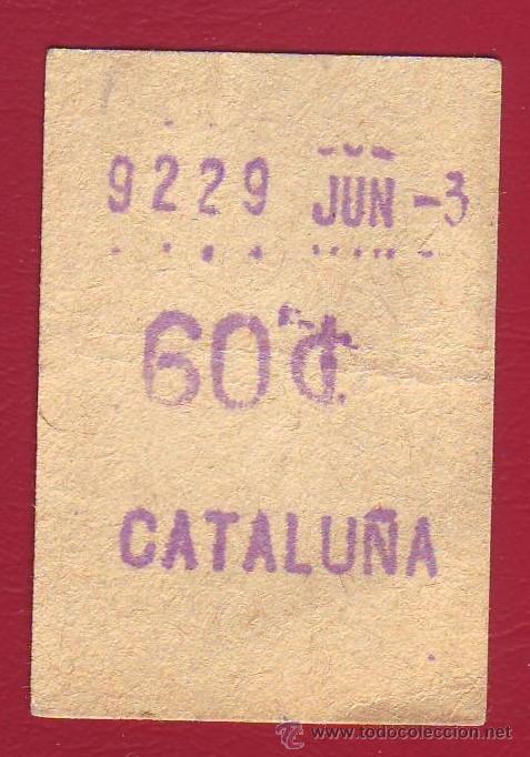 Collectionnisme Billets de transport: BILLETE DEL FERROCARRIL METROPOLITANO - METRO DE BARCELONA - CAPICUA.
