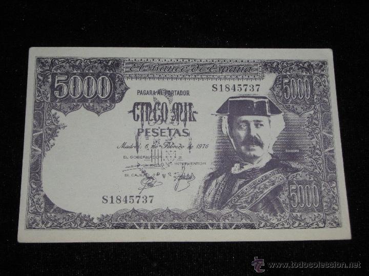 Coleccionismo Billetes de transporte: FACSIMIL DE BILLETE DE 5000 PESETAS CON IMAGEN DEL TENIENTE CORONEL TEJERO