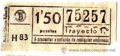 Coleccionismo Billetes de transporte: Billete Tranv&iacute;a de Barcelona \ 1,50 ptas \ Trayecto 1 \ Capicua
