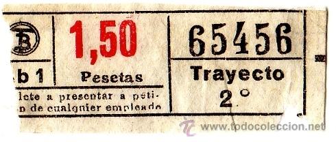 Coleccionismo Billetes de transporte: Billete Tranv&iacute;a de Barcelona \ 1,50 ptas \ Trayecto 2 \ Capicua