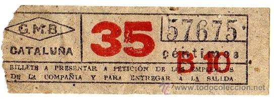Collectables Transport Tickets: Billete Gran Metro de Barcelona \ Diagonal \ 35 cts \ Capicua