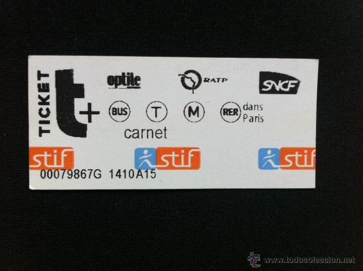 Sammeln von Fahrkarten: BILLETE TICKET TRANSPORTE CARNET STIF FRANCIA