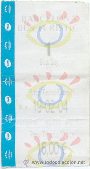 Sammeln von Fahrkarten: BILLETE DEL BUS TURISTIC DE BARCELONA / 1 DIA / A&Ntilde;O 2004 / PAPEL TERMICO