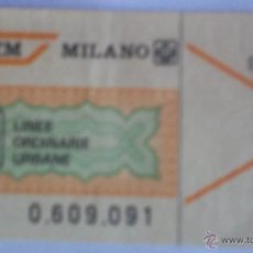 Coleccionismo Billetes de transporte: BILLETE DE TREN ITALIANO. Lote 43155940