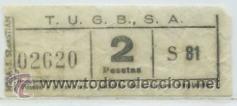 Colecionismos Bilhetes de Transporte: BILLETE DE TRANVIAS DE BILBAO